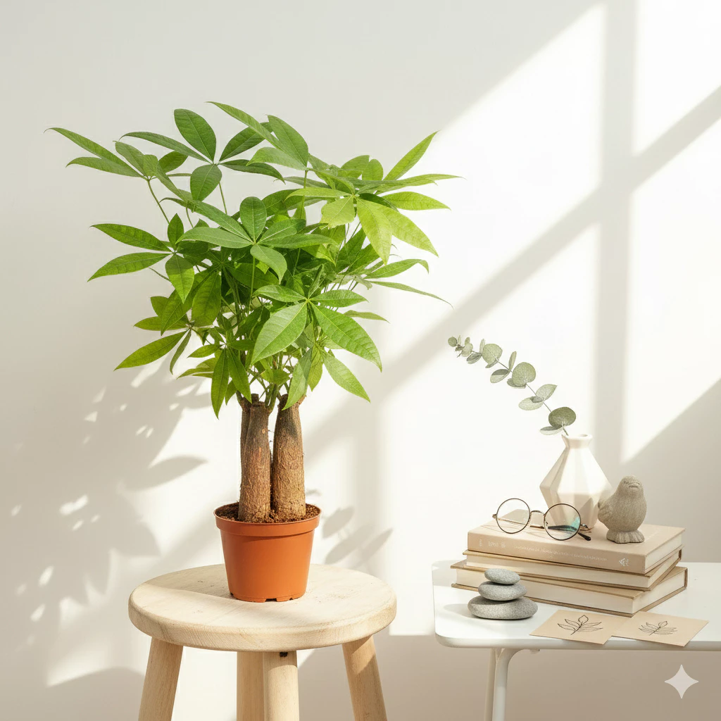 Cây Kim Ngân Để Bàn (Pachira Aquatica)